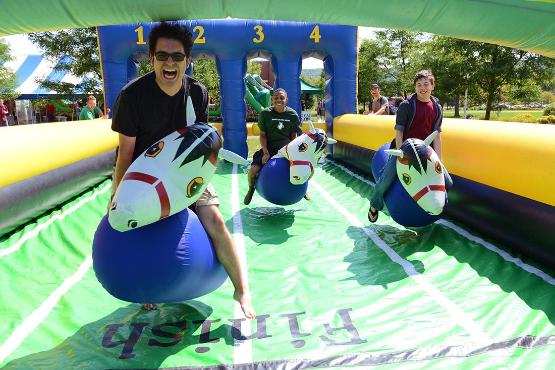Students at a carnival at MVCC