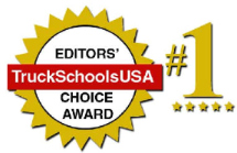 Image: Truck Schools USA Award number one logo Image: Truck Schools USA Award number one logo