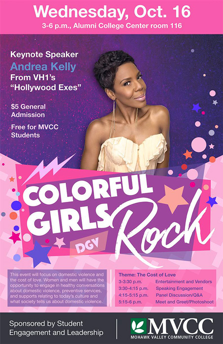 Colorful Girls Rock Poster Colorful Girls Rock Poster