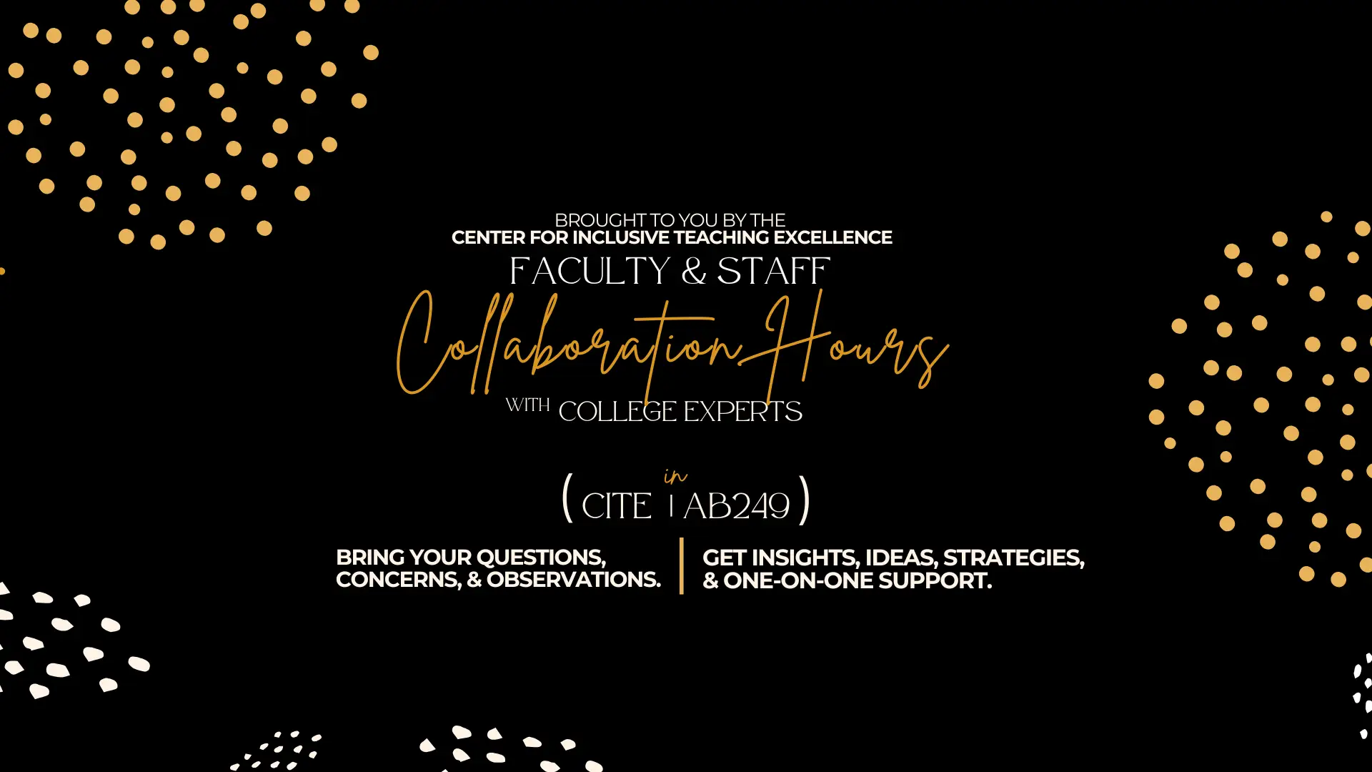 Faculty and Staff Collaboration Hours